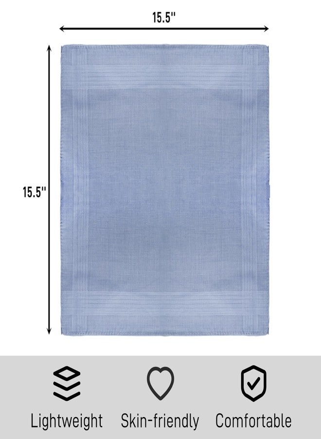 Nagpew 25 Pack Men's Handkerchiefs, Soft Pure Cotton Hankies for Men, 15.5 Inch Classic Pocket Square Towel for Gift, Anniversary, Father's Day, Assorted Colors - Image 2